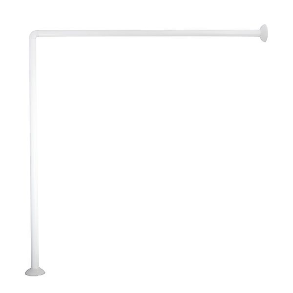 MSV Eck-Duschstange 80 cm x 80 cm Weiß günstig online kaufen