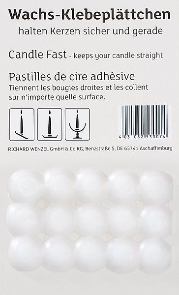 Wenzel Stumpenkerze Wachsklebeplättchen, 15 Stück günstig online kaufen