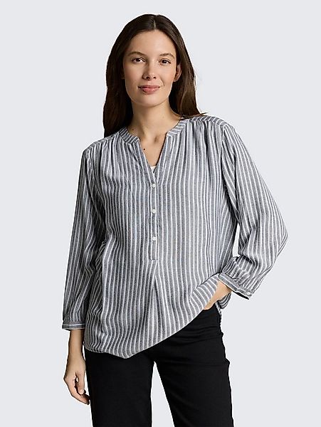 TOM TAILOR Langarmbluse Blusen & Shirts Bluse mit Streifenmuster günstig online kaufen