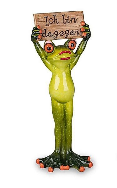 formano Dekofigur Frosch Froschfrau als Demonstrantin mit Schild (1 St) günstig online kaufen