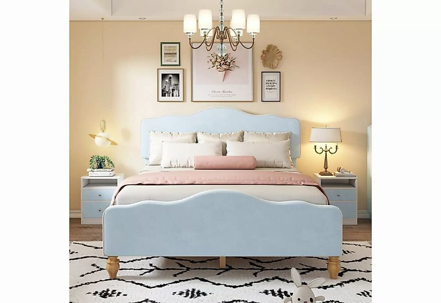 Ulife Polsterbett Doppelbett Stauraumbett + 2 x Nachttisch,Schlafzimmer Set günstig online kaufen