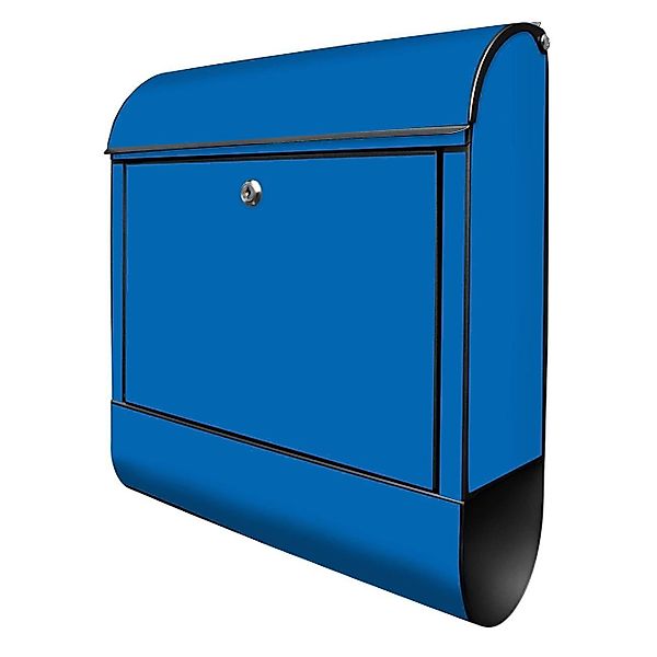 banjado Wandbriefkasten Stahl Signalblau (Wandbriefkasten witterungsbeständ günstig online kaufen