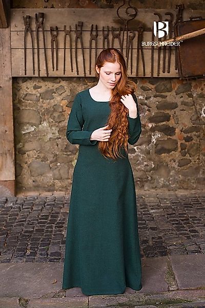 Burgschneider Ritter-Kostüm Mittelalter Kleid Typ Unterkleid Freya Grün L günstig online kaufen
