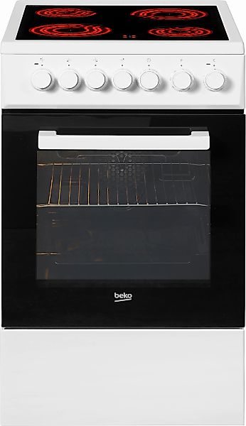 BEKO Elektro-Standherd "FSM57100GW" Simple Steam Reinigungsfunktion Abnehmb günstig online kaufen