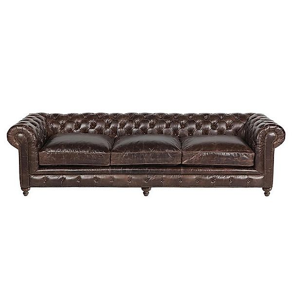 Xlmoebel Big-Sofa Großes XXL Chesterfield-Sofa mit Polsterung aus Kunstlede günstig online kaufen