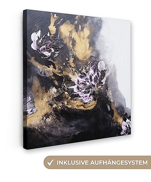OneMillionCanvasses® Leinwandbild Abstrakt - Schwarz - günstig online kaufen