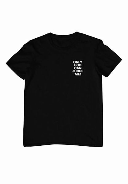 Novux T-Shirt Only God Can Judge Me Herren Tshirt Farbe Schwarz (1-tlg) aus günstig online kaufen