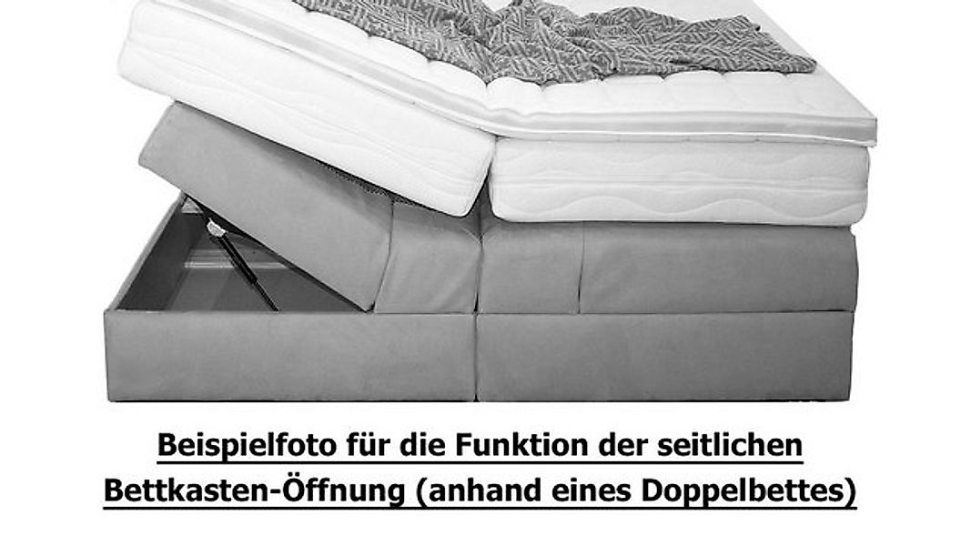 PAARA Boxspringbett Dubai mit Bettkasten Kopfteil Fußteil Stauraum, inkl. M günstig online kaufen