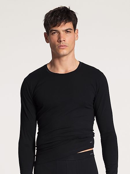 CALIDA Langarmshirt Cotton Code Rundhals-Ausschnitt, Single günstig online kaufen