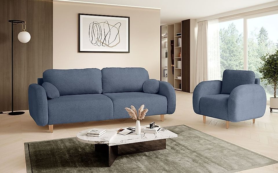 Beautysofa Schlafsofa 3-Sitzer mit Schlaffunktion, 3-Sitzer günstig online kaufen