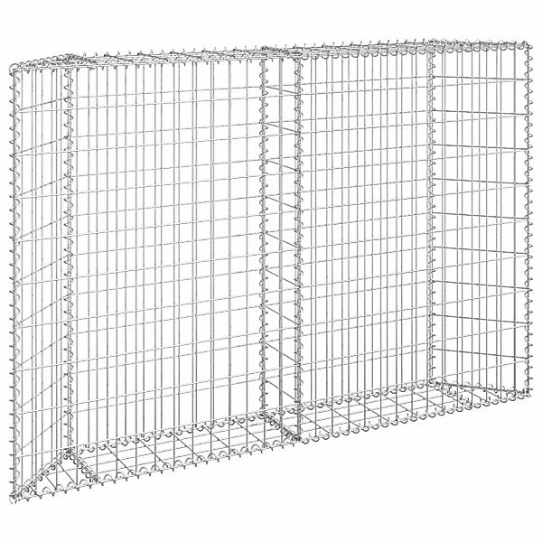 vidaXL Gabionen-Hochbeet Trapezform Stahl 150x20x100 cm 853526 günstig online kaufen