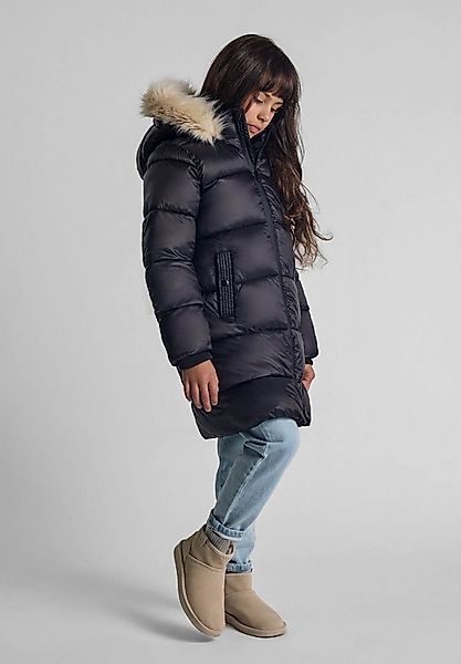 MINOTI Winterjacke Steppjacke mit Reißverschluss und Fellbesatz an der Kapu günstig online kaufen