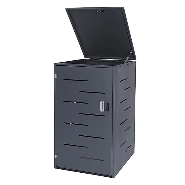 PROREGAL Mülltonnenbox 116,5x66x80cm Erweiterbar Anthrazit günstig online kaufen