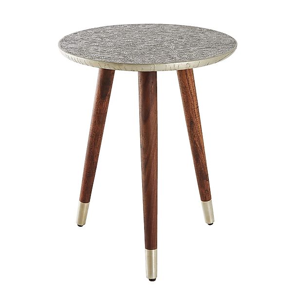 riess-ambiente Beistelltisch ALCAZAR Ø50cm antik silber günstig online kaufen