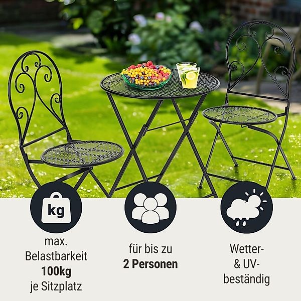 Wohnando Garten-Essgruppe Sitzmöbel Garten, kleines Bistroset günstig online kaufen