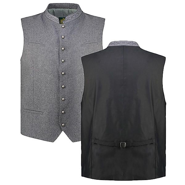 Hammerschmid Trachtenweste aus Wollmischung Farbe grau Größe: 70 günstig online kaufen