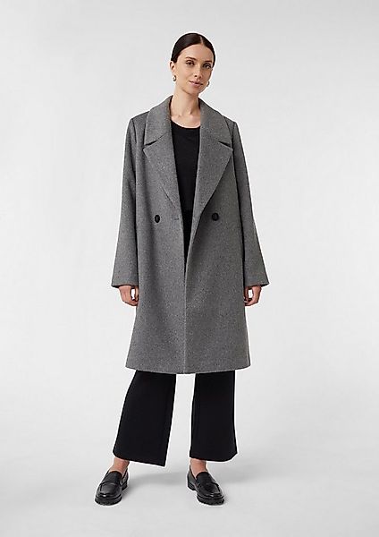 comma Funktionsmantel Outdoor-Mantel Zweireihiger Mantel aus Wollmix im Loo günstig online kaufen