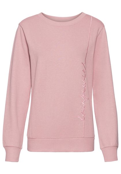 Vivance Longsweatshirt mit Loungewear Stickerei, Loungeshirt günstig online kaufen