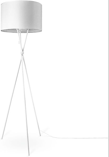 Paco Home Stehlampe »KATE CANVAS UNI COLOR«, Leuchtmittel E27   ohne Leucht günstig online kaufen