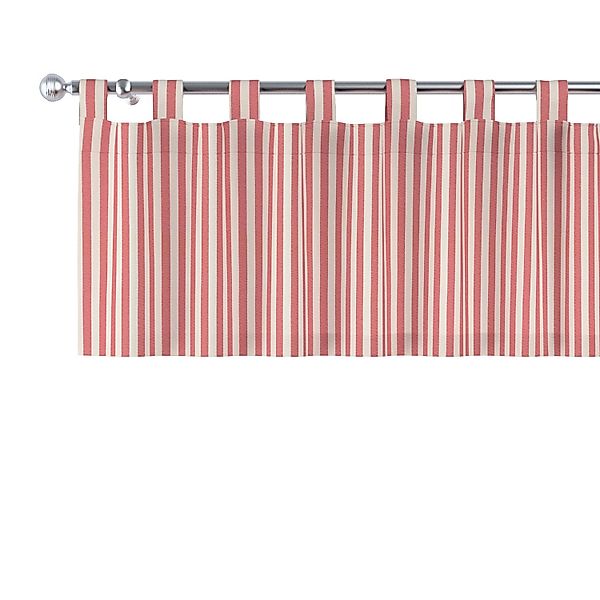 Kurzgardine mit Schlaufen, rot-ecru , 390 x 40 cm, Quadro (136-17) günstig online kaufen