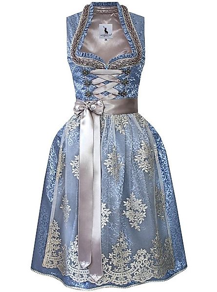 Alpenmärchen Dirndl Dirndl Mirabelle in Hellblau und Silber - ALM941 günstig online kaufen