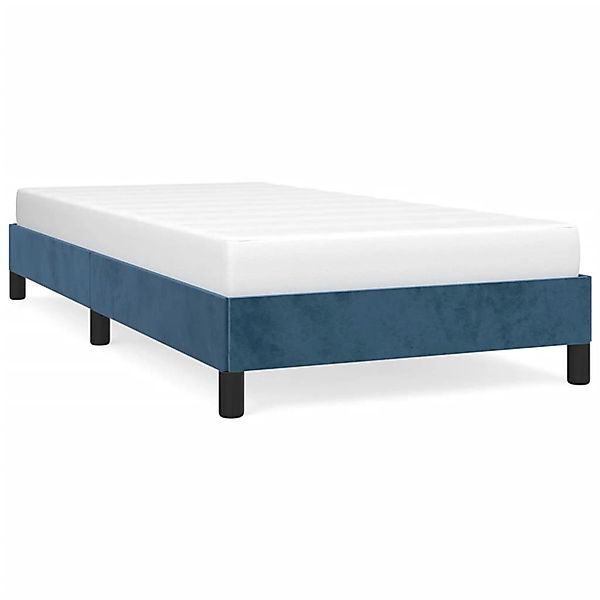 vidaXL Bettgestell Dunkelblau 90x200 cm Samt Modell 11368564 günstig online kaufen