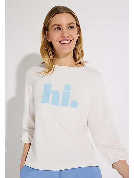 MORE&MORE Sweatshirt supersoftes 3/4 Arm Sweatshirt, Perlenschrift günstig online kaufen