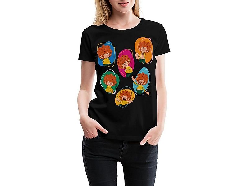 Spreadshirt T-Shirt Pumuckl Zeigt Verschiedene Emotionen Frauen Premium T-S günstig online kaufen