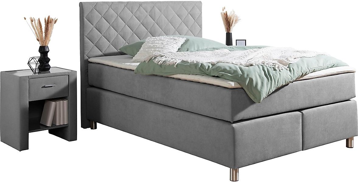 Home affaire Boxspringbett "Bernard, in verschiedenen Breiten" inkl. Topper günstig online kaufen