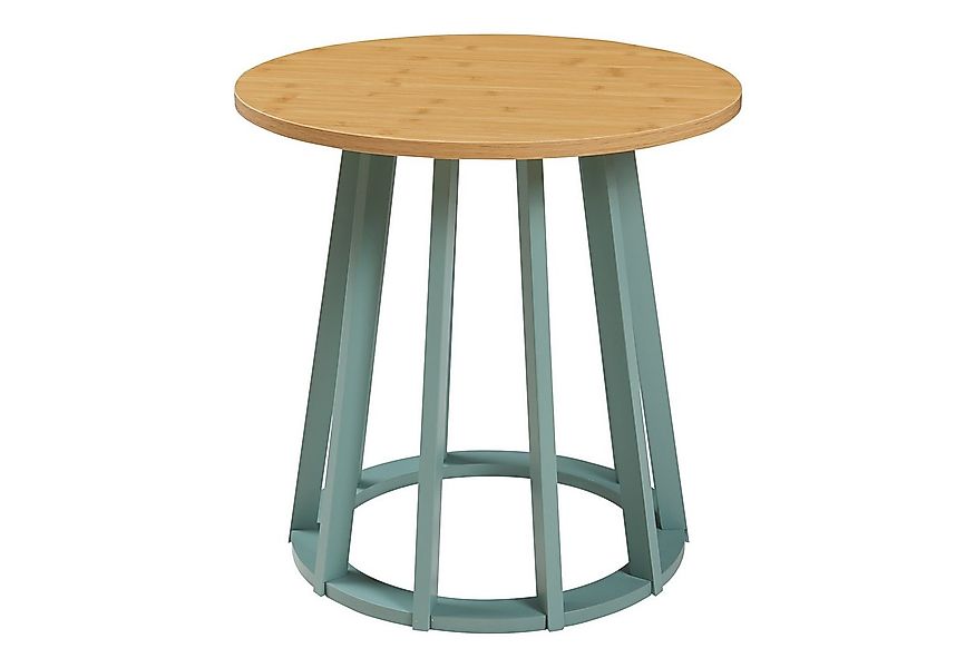en.casa Beistelltisch, »Lensuu« 48 x Ø48 cm Holzgestell Nachttisch rund Pas günstig online kaufen