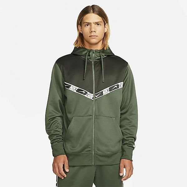 Nike Sportswear Repeat Sweatshirt Mit Reißverschluss M Carbon Green / Sequo günstig online kaufen