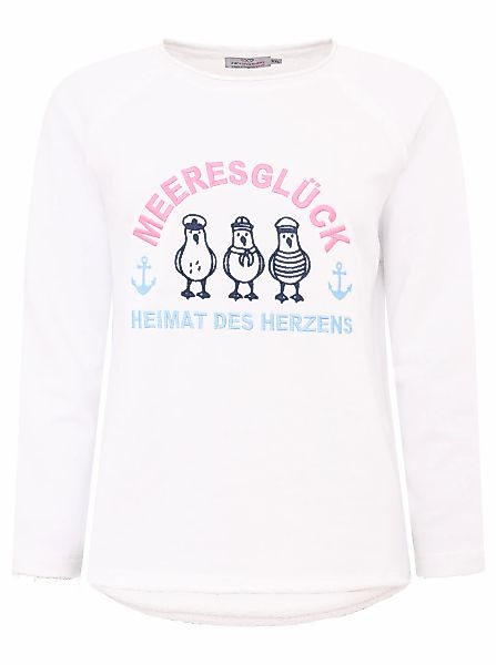 Zwillingsherz Sweatshirt ""Meeresglück"", mit verspieltem Ankerdetail günstig online kaufen