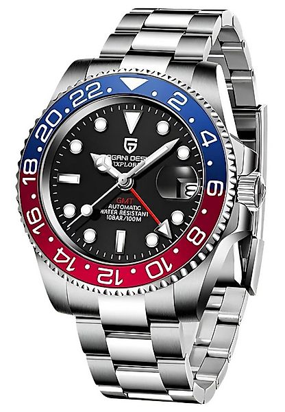 S&T Design Automatikuhr Herren Uhr Edelstahl Armbanduhr Herrenuhr GTM Drehb günstig online kaufen