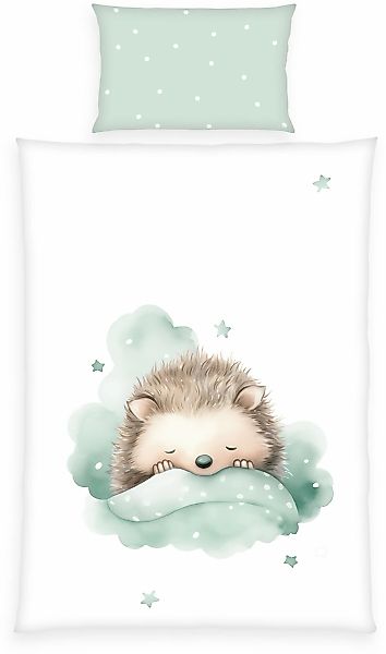 Baby Best Babybettwäsche "babybest Kleiner Igel" 2 Stk. tlg. Wendebettwäsch günstig online kaufen