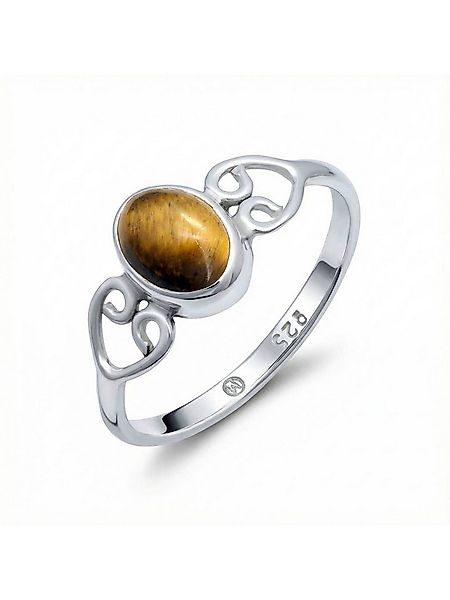 mantraroma Silberring ORITI aus 925 Silber mit Tigerauge (Ring mit Schmuckb günstig online kaufen