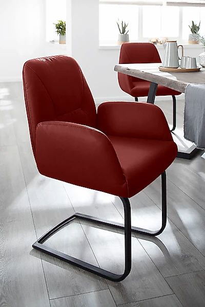 W.SCHILLIG Freischwinger »ole« () Gestell in Schwarz pulverbeschichtet günstig online kaufen