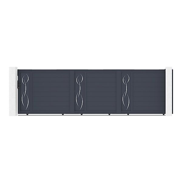 Casanoov 5M Life H 140 Graues Aluminium Schiebetor günstig online kaufen