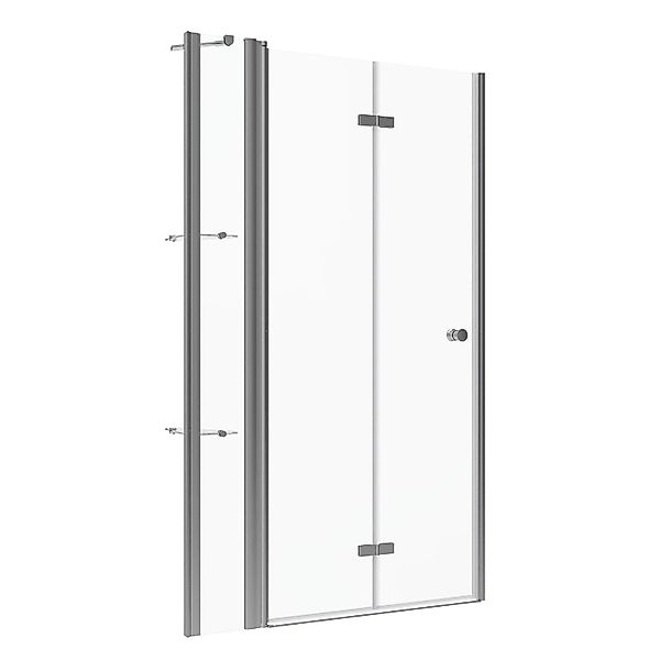 Aquabatos Klapptür Duschkabine 100 x 187 cm Verstellbereich 98-101 cm Nisch günstig online kaufen