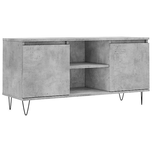 vidaXL TV-Schrank TV-Board Betongrau 104x35x50 cm Holzwerkstoff günstig online kaufen
