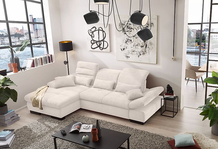 set one by Musterring Ecksofa "SO4100 V", mit verstellbaren Kopfteilen, wah günstig online kaufen
