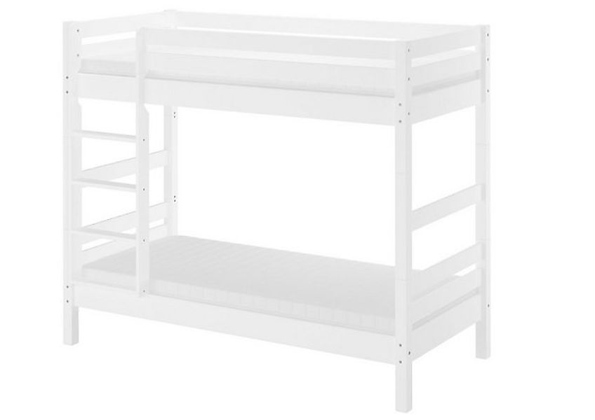 ERST-HOLZ Etagenbett Stabiles Etagenbett Buche Massivholz in Waschweiß 90x2 günstig online kaufen