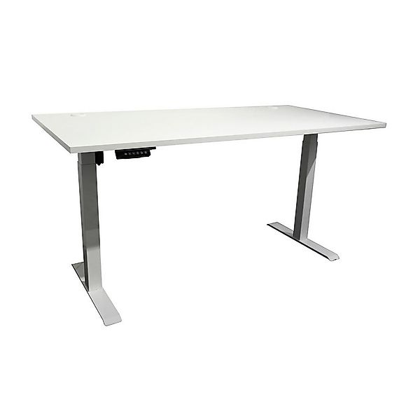 höhenverstellbarer Schreibtisch Ben 2 weiß B/H/T: ca. 160x74x77 cm günstig online kaufen