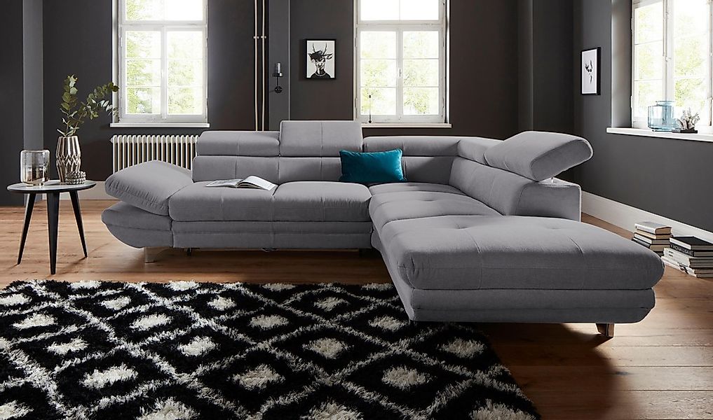 COTTA Ecksofa "Enterprise L-Form", mit Arm- & Kopfteilverstellung, wahlweis günstig online kaufen