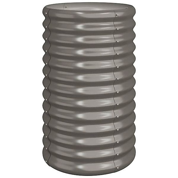 vidaXL Pflanzkübel Verzinkter Stahl 40x40x68 cm Grau 318849 günstig online kaufen