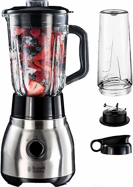 RUSSELL HOBBS Standmixer »2-in-1 Glas- 23821-56, Edelstahl«, 600 W, 1,5l Gl günstig online kaufen