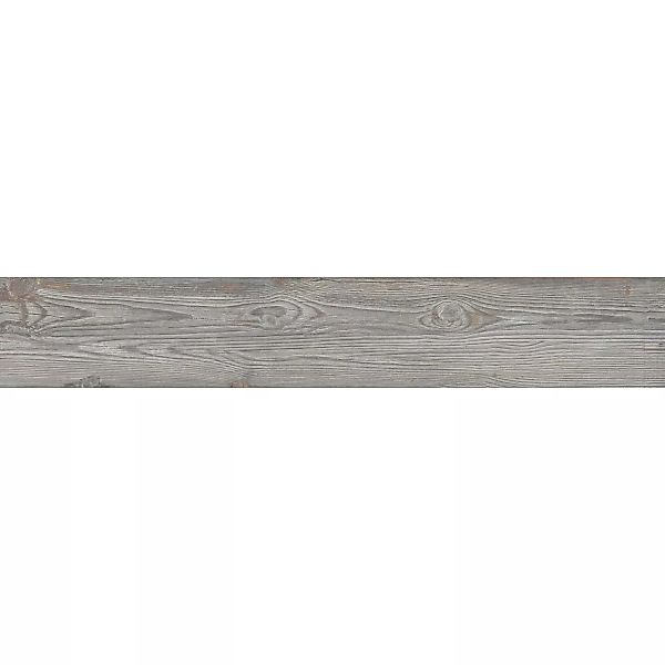 Bodenfliese Landhausdiele Feinsteinzeug Grau Glasiert Matt 20 cm x 120 cm günstig online kaufen