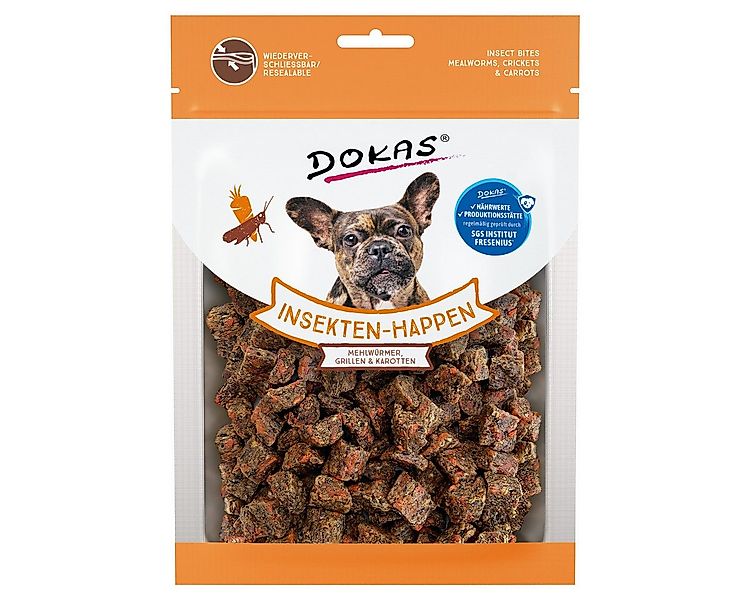 Dokas Insekten-Happen mit Mehlwürmern, Grillen und Karotte 100 g günstig online kaufen