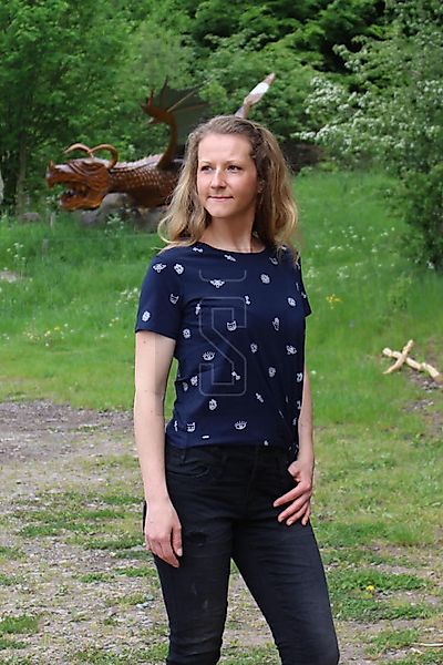 Volcano Damen T-Shirt Blusenshirt T-MISKTYKA günstig online kaufen