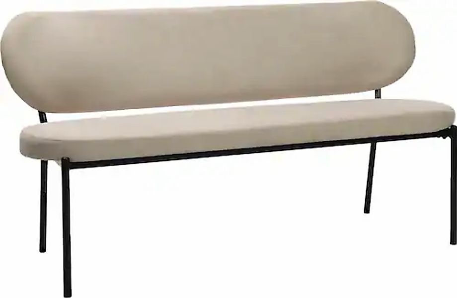 byLIVING Sitzbank "Jersey" mit Webstoff-Bezug, mit Rückenlehne, Breite 160 günstig online kaufen