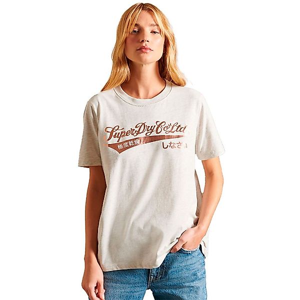 Superdry Script Style Ww Kurzarm T-shirt M Queen Marl günstig online kaufen